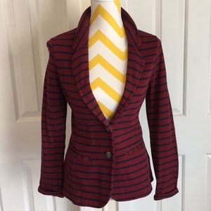 Merona striped knit blazer